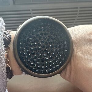 Black Crystal-Studded Wearable